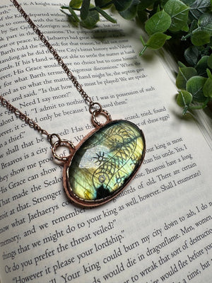 Labradorite Lizard Necklace