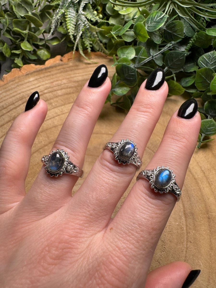 Labradorite Ring Adjustable