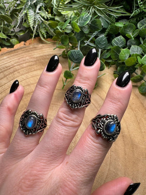 Labradorite Ring Adjustable