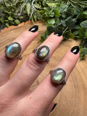 Labradorite Ring Adjustable