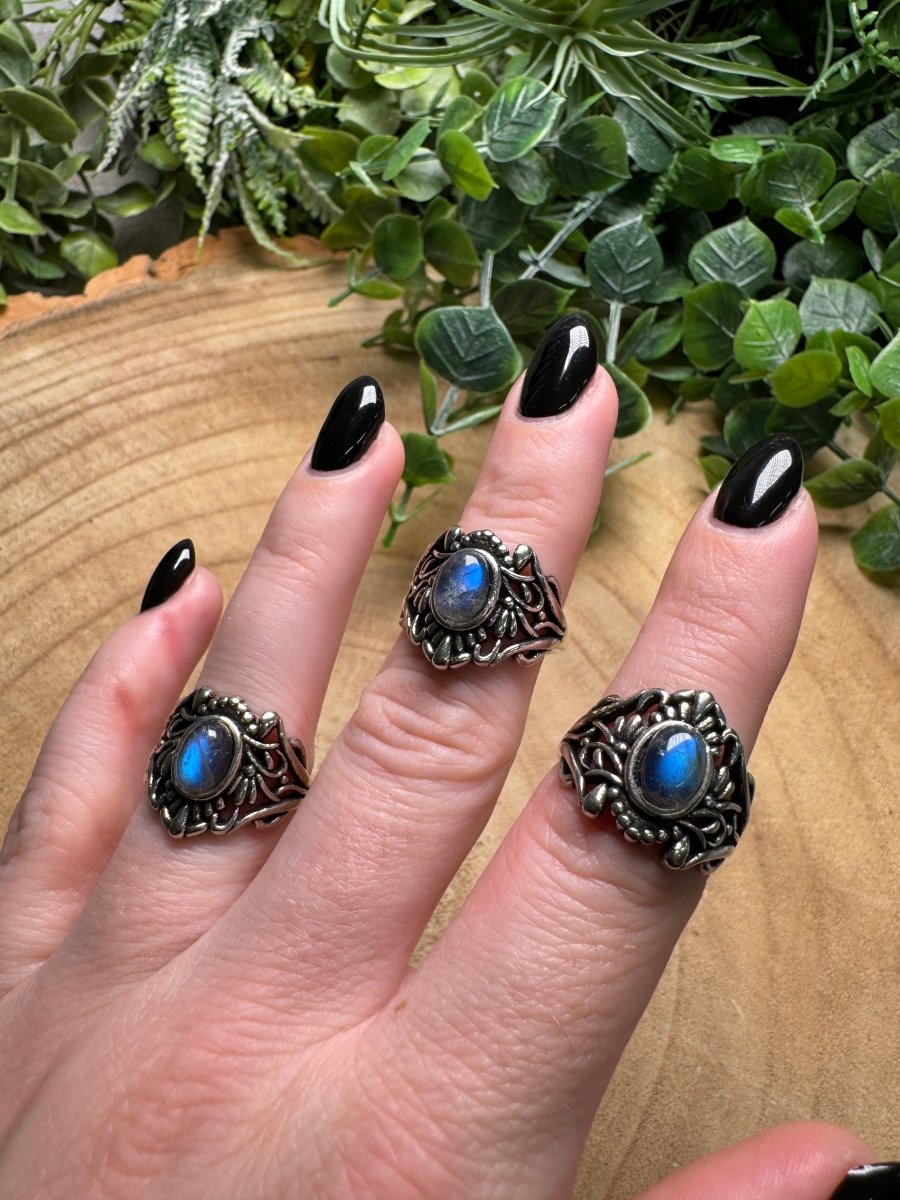 Labradorite Ring Adjustable