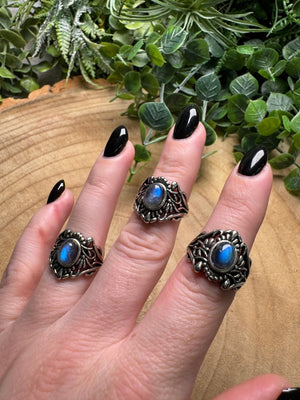 Labradorite Ring Adjustable