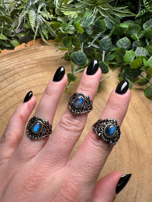 Labradorite Ring Adjustable