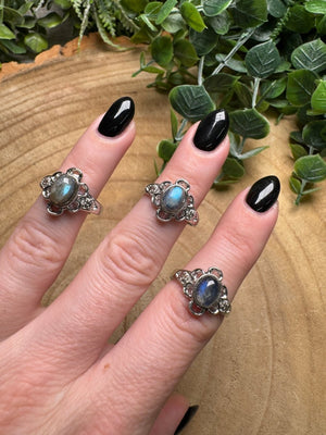 Labradorite Ring Adjustable