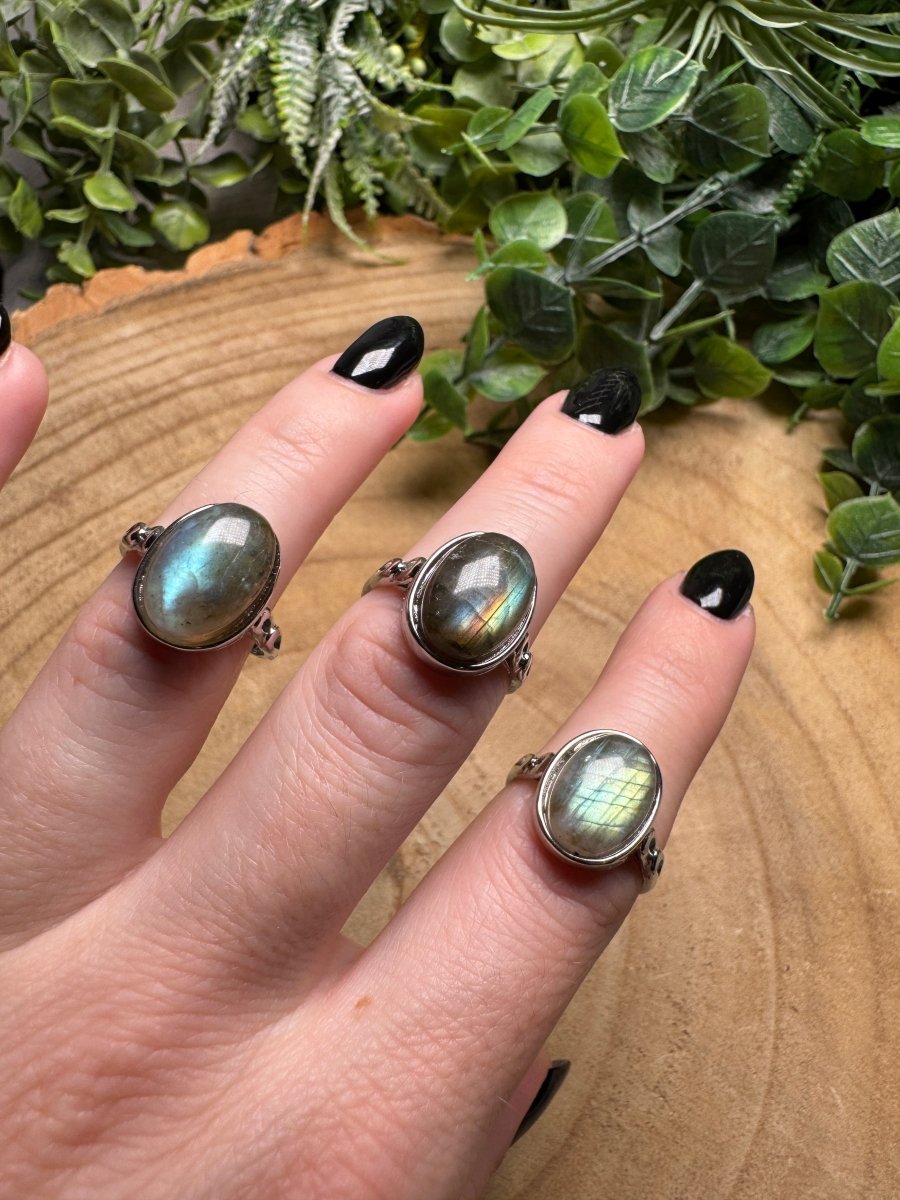 Labradorite Ring Adjustable