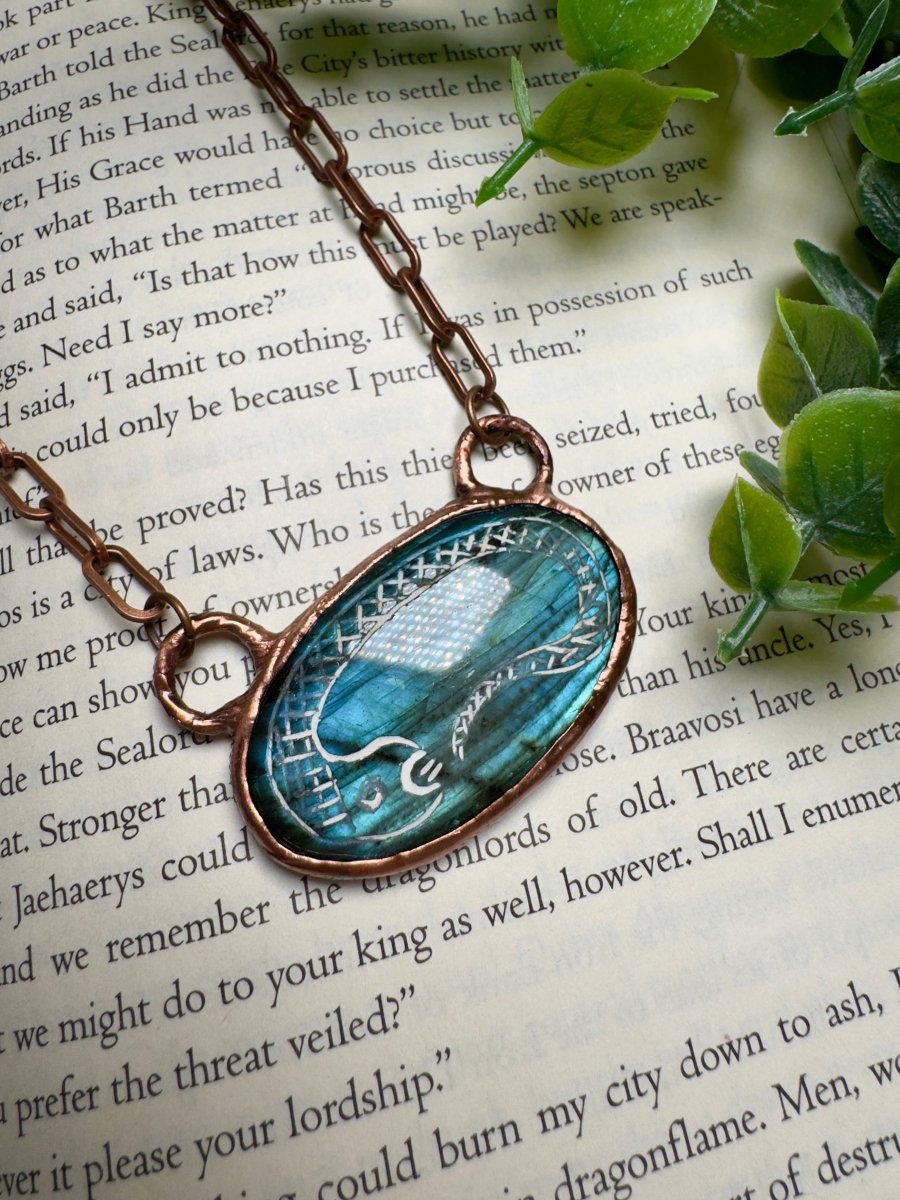 Labradorite Snake Necklace