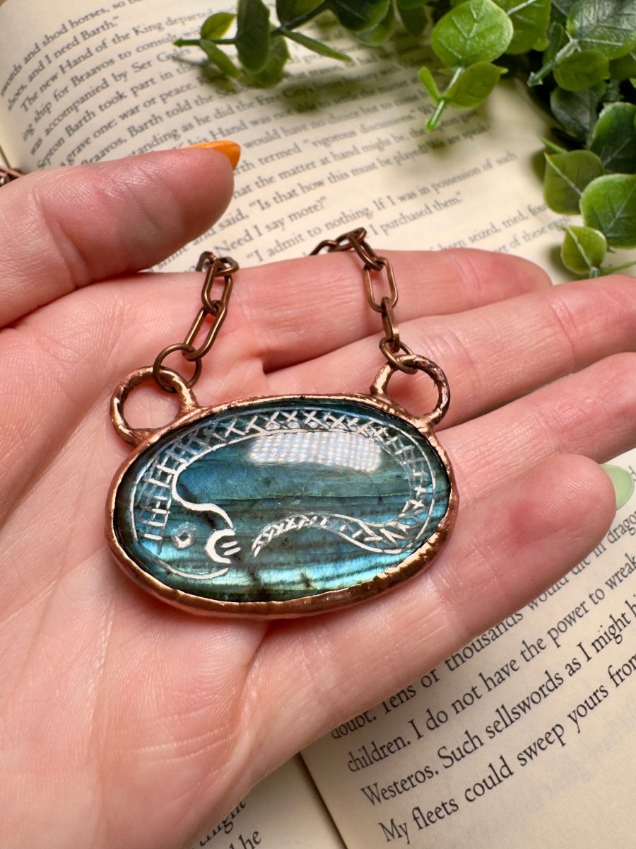 Labradorite Snake Necklace