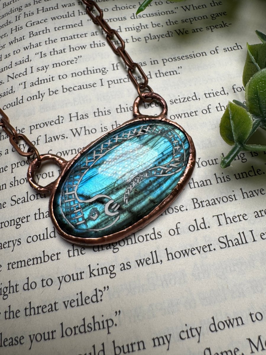 Labradorite Snake Necklace