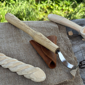 Large Hook Knife for Spoon Carving, ⌀6 cm (2.4 inches)