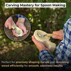 Large Hook Knife for Spoon Carving, ⌀6 cm (2.4 inches)
