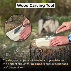 Large Straight Gouge (Rounded Chisel), 10 - 45 mm (0.4 - 1.8 inches)