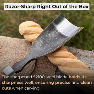 Large Straight Gouge (Rounded Chisel), 10 - 45 mm (0.4 - 1.8 inches)