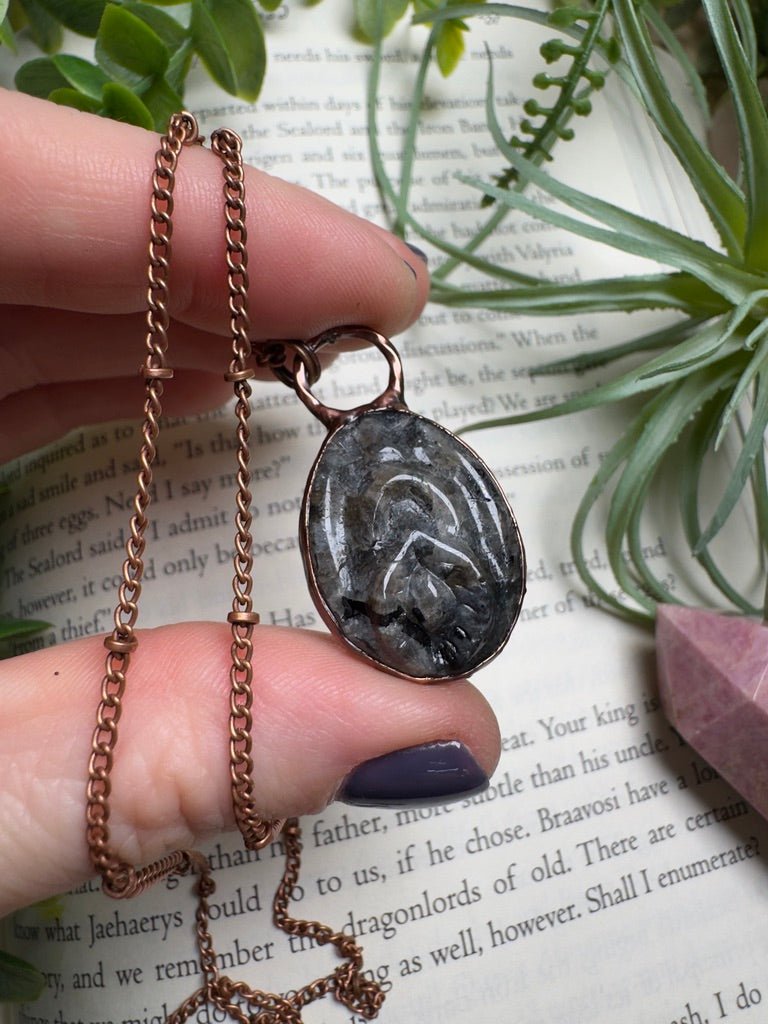 Larvikite Yoni Necklace