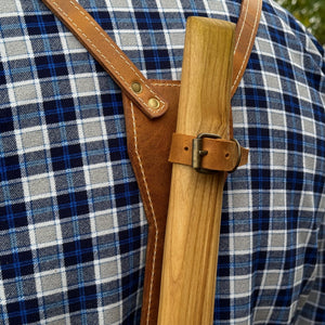 Leather Axe Case with Adjustable Shoulder Straps