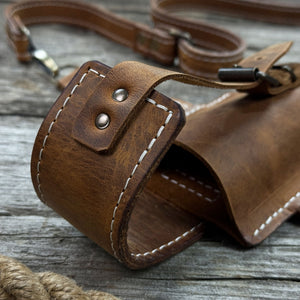 Leather Axe Case with Adjustable Straps