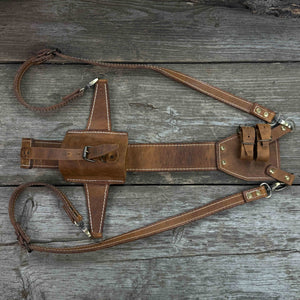 Leather Axe Case with Adjustable Straps