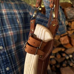Leather Axe Case with Adjustable Straps