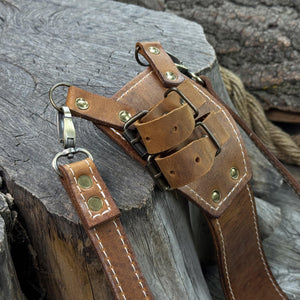 Leather Axe Case with Adjustable Straps