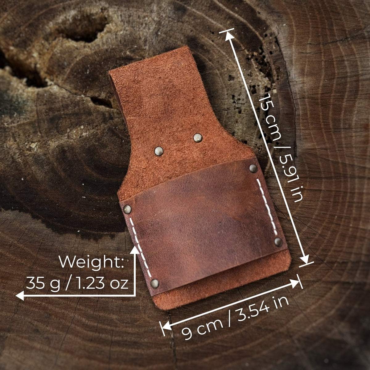 Leather Belt Mount for Axes and Hammers by Sharky Forged Steel Tools — view 2