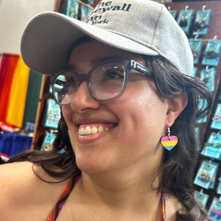 Pansexual Heart Wooden Earrings | LGBTQ Pride Jewelry