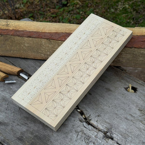 Linden Wood Carving Board with Pre-Drawn Pattern
