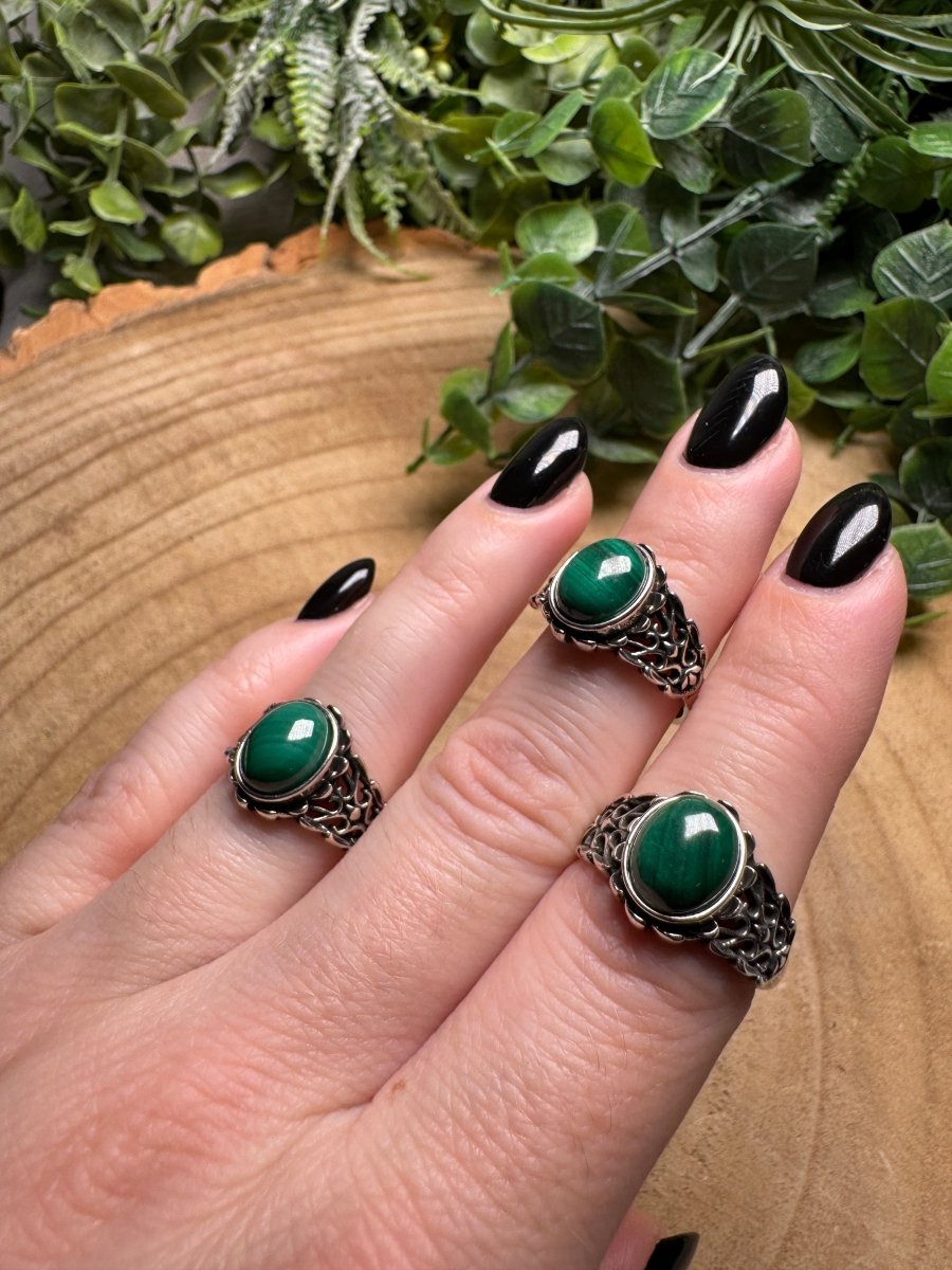 Malachite Ring Adjustable