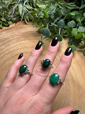 Malachite Ring Adjustable