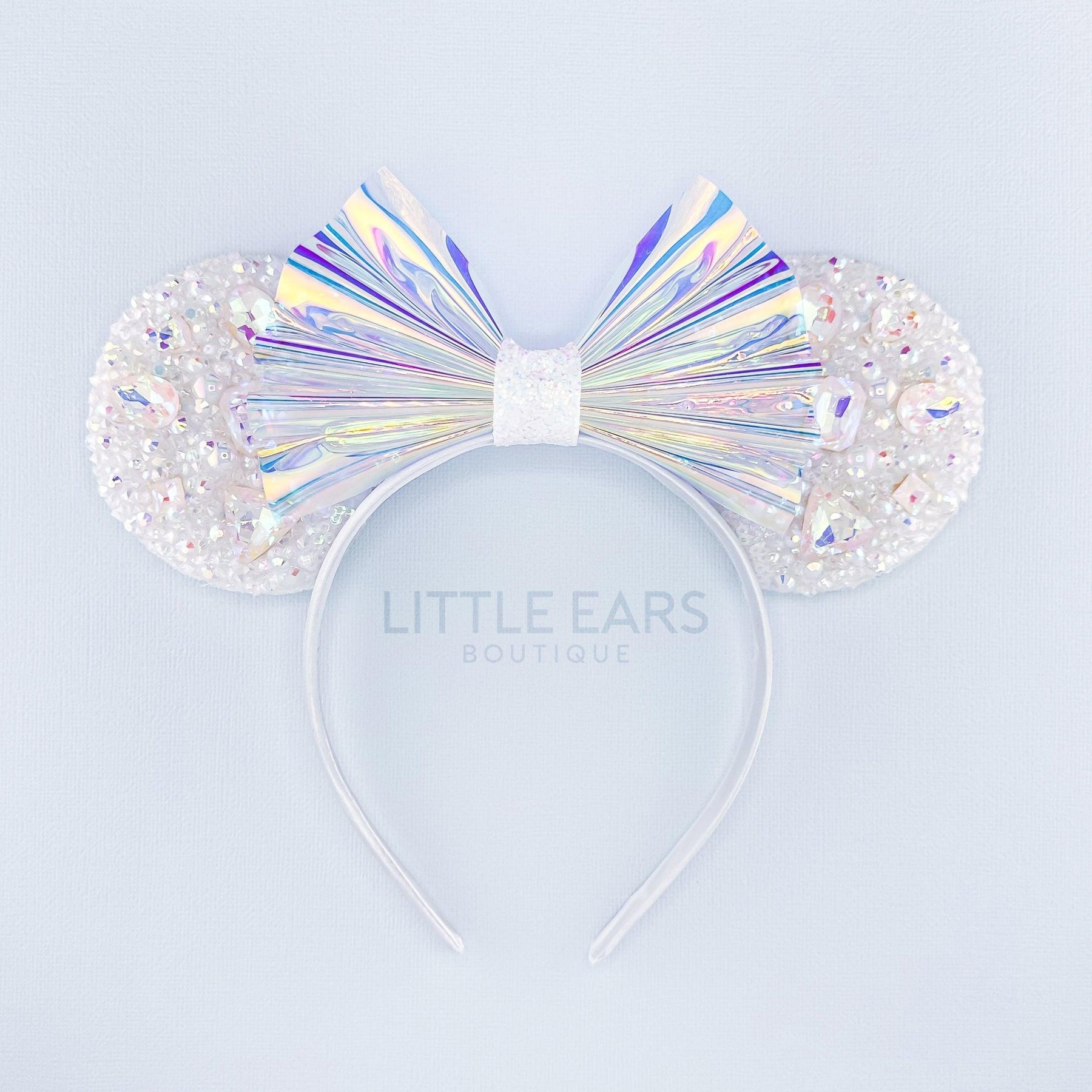 Mint Iridescent Sparkle Mickey Ears