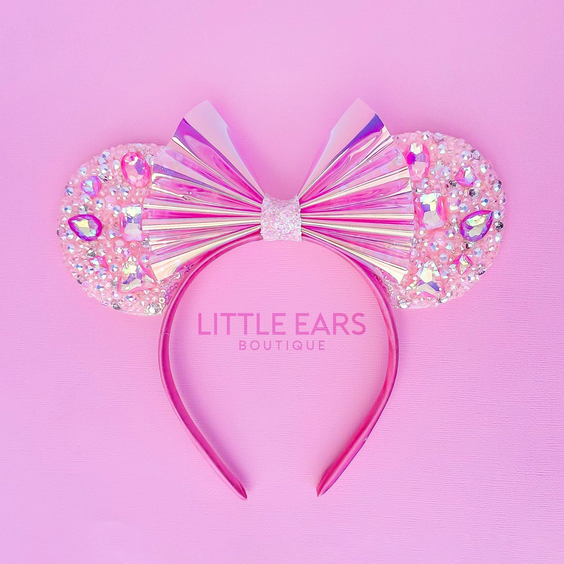 Mint Iridescent Sparkle Mickey Ears
