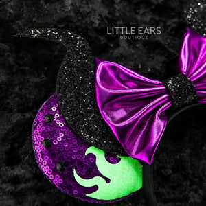 Mistress of All Evil Glitter Mickey Ears