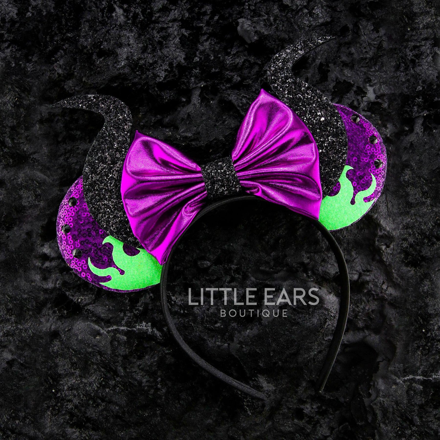 Mistress of All Evil Glitter Mickey Ears