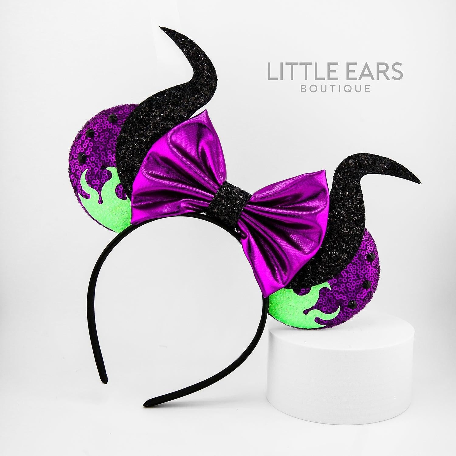 Mistress of All Evil Glitter Mickey Ears
