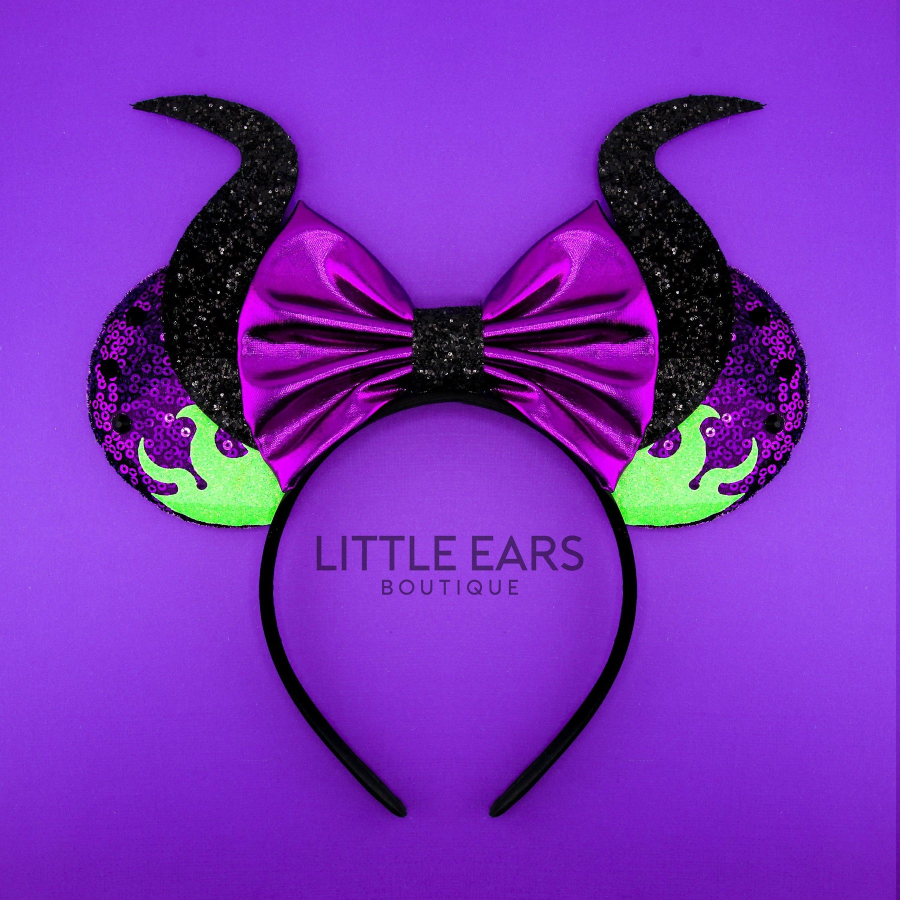 Mistress of All Evil Glitter Mickey Ears