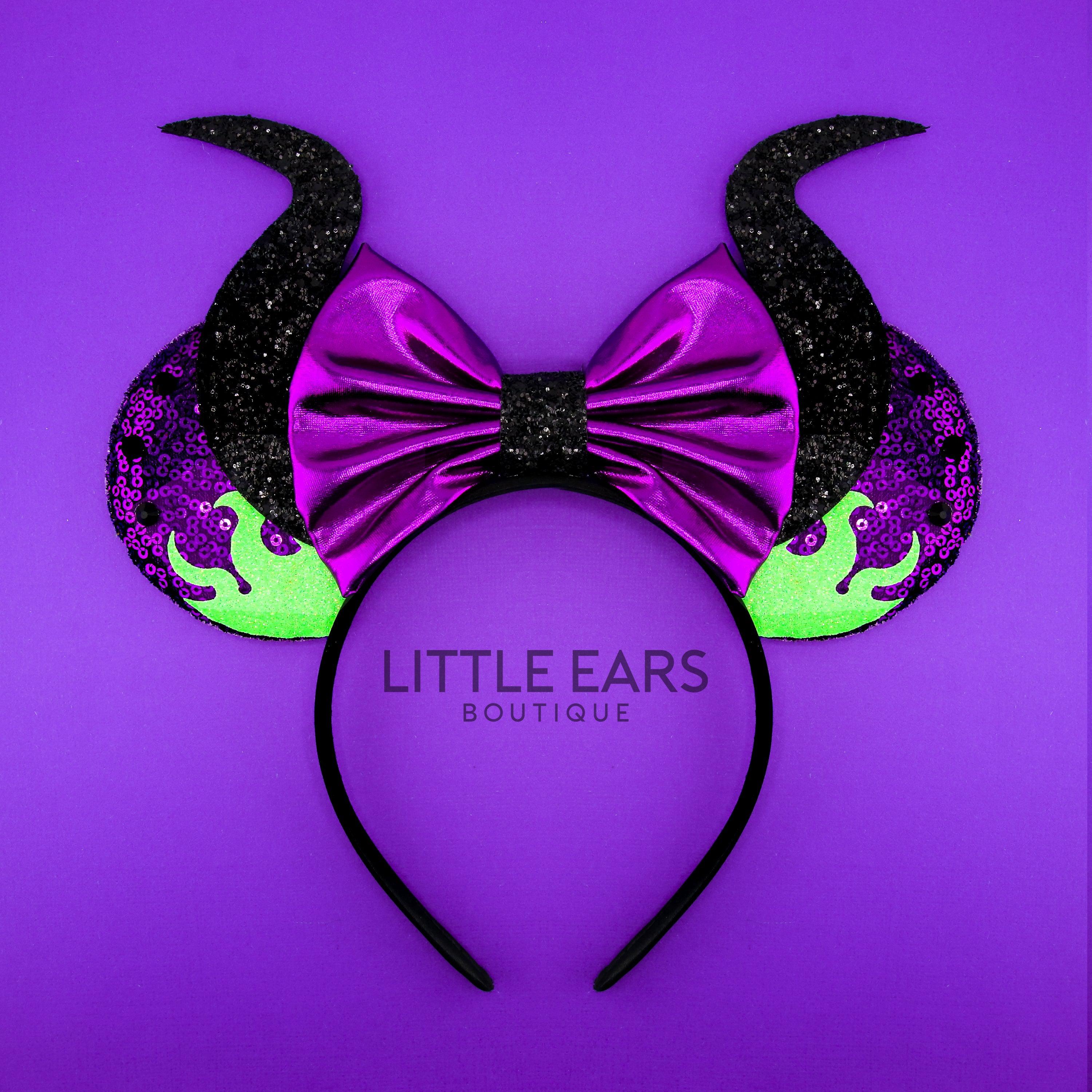 Villain glitter theme park ears by Little Ears Boutique
