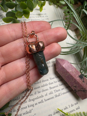 Moss Agate Penis Necklace