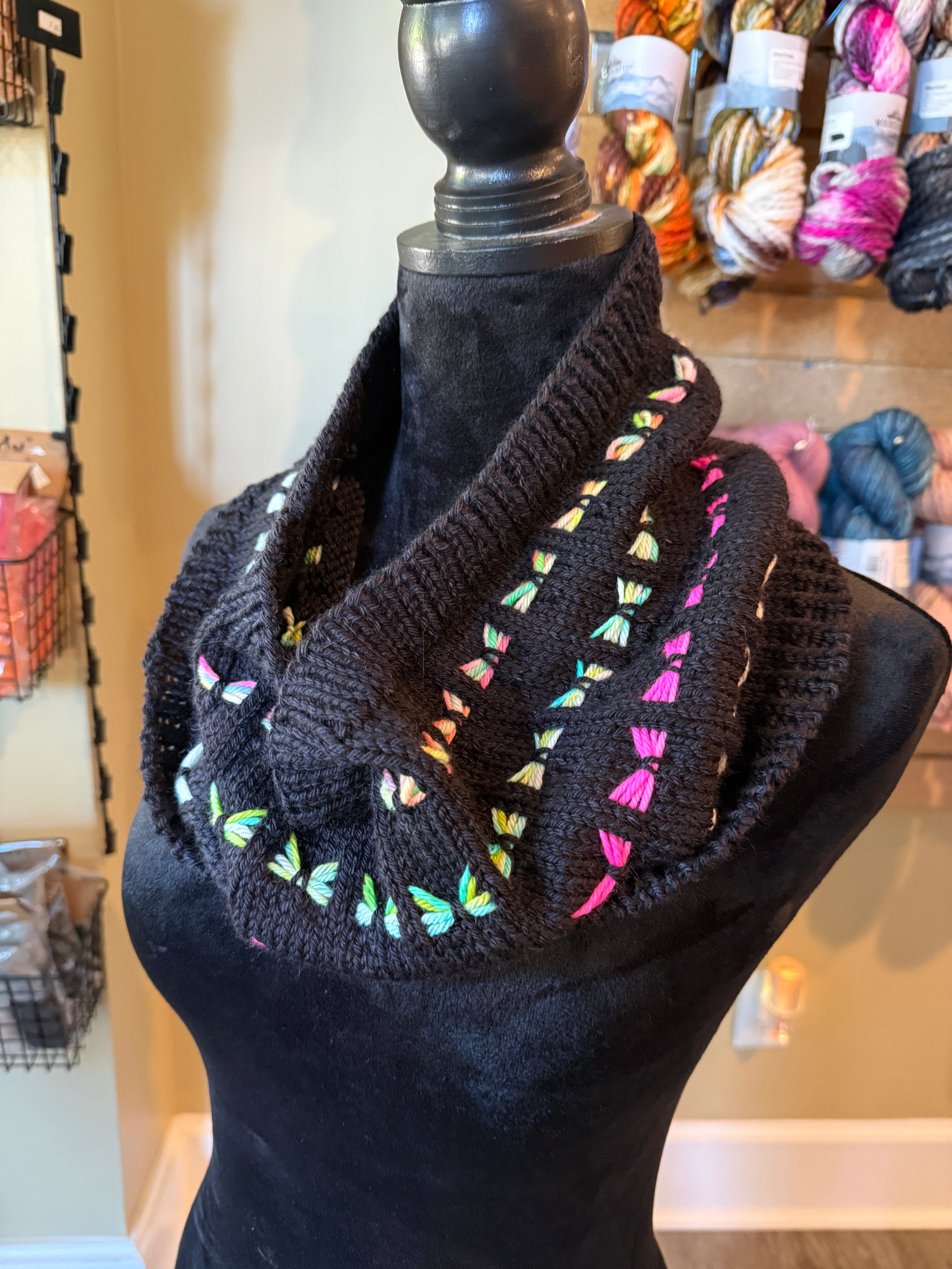 Flutterby Hand-Knit Cowl