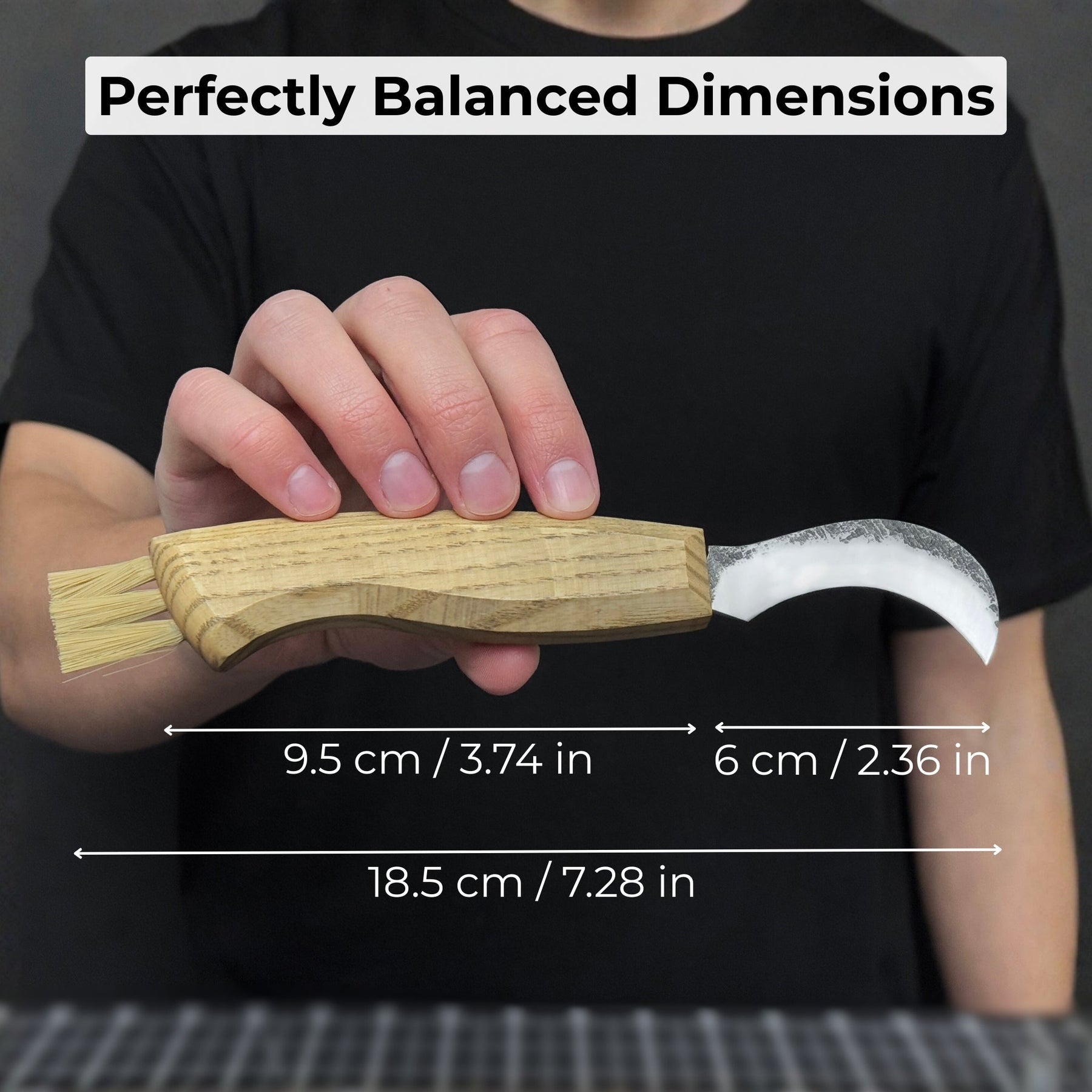 Mushroom Knife for Forest Walks, 6 cm (2.36 inches)