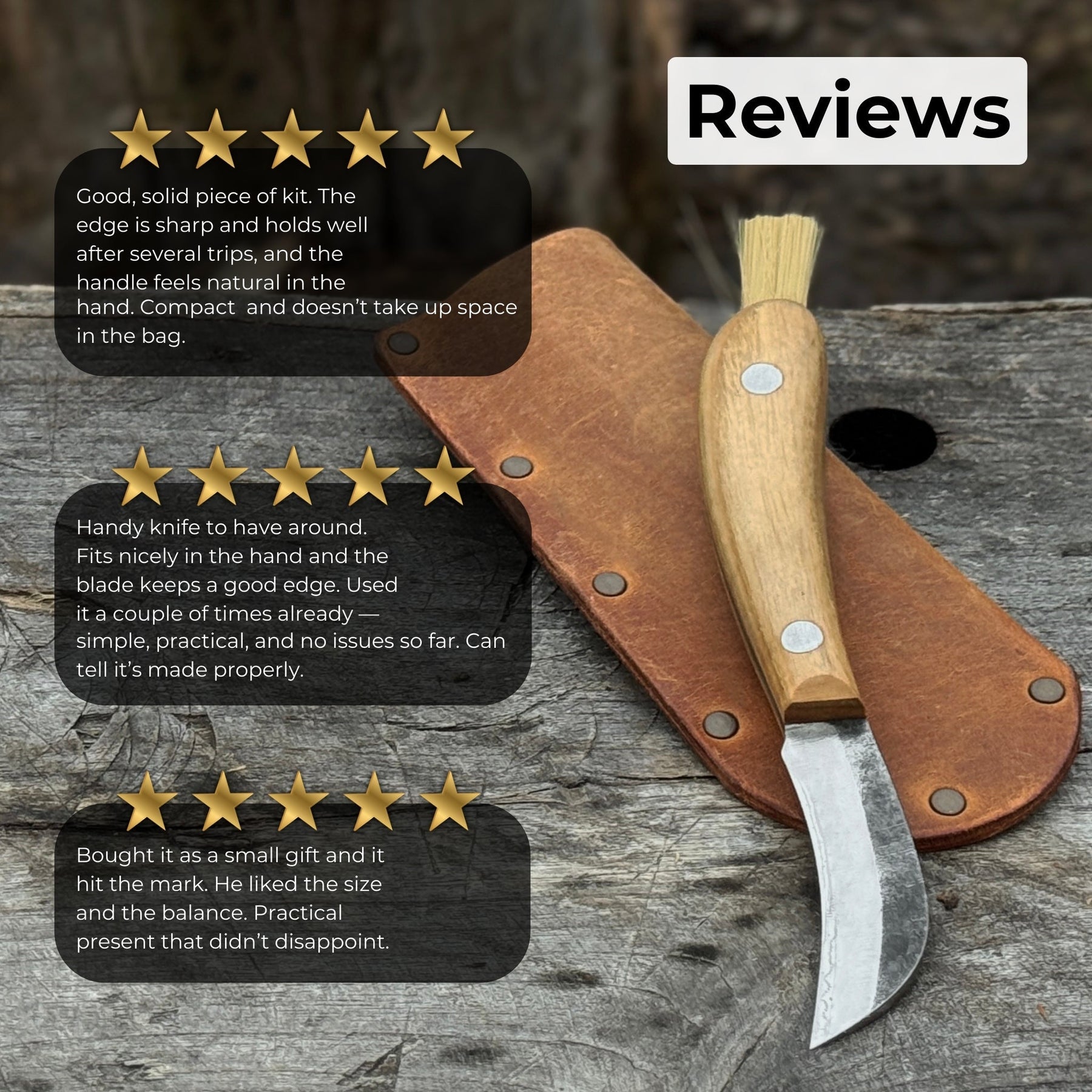 Mushroom Knife for Forest Walks, 6.5 cm (2.56 inches)