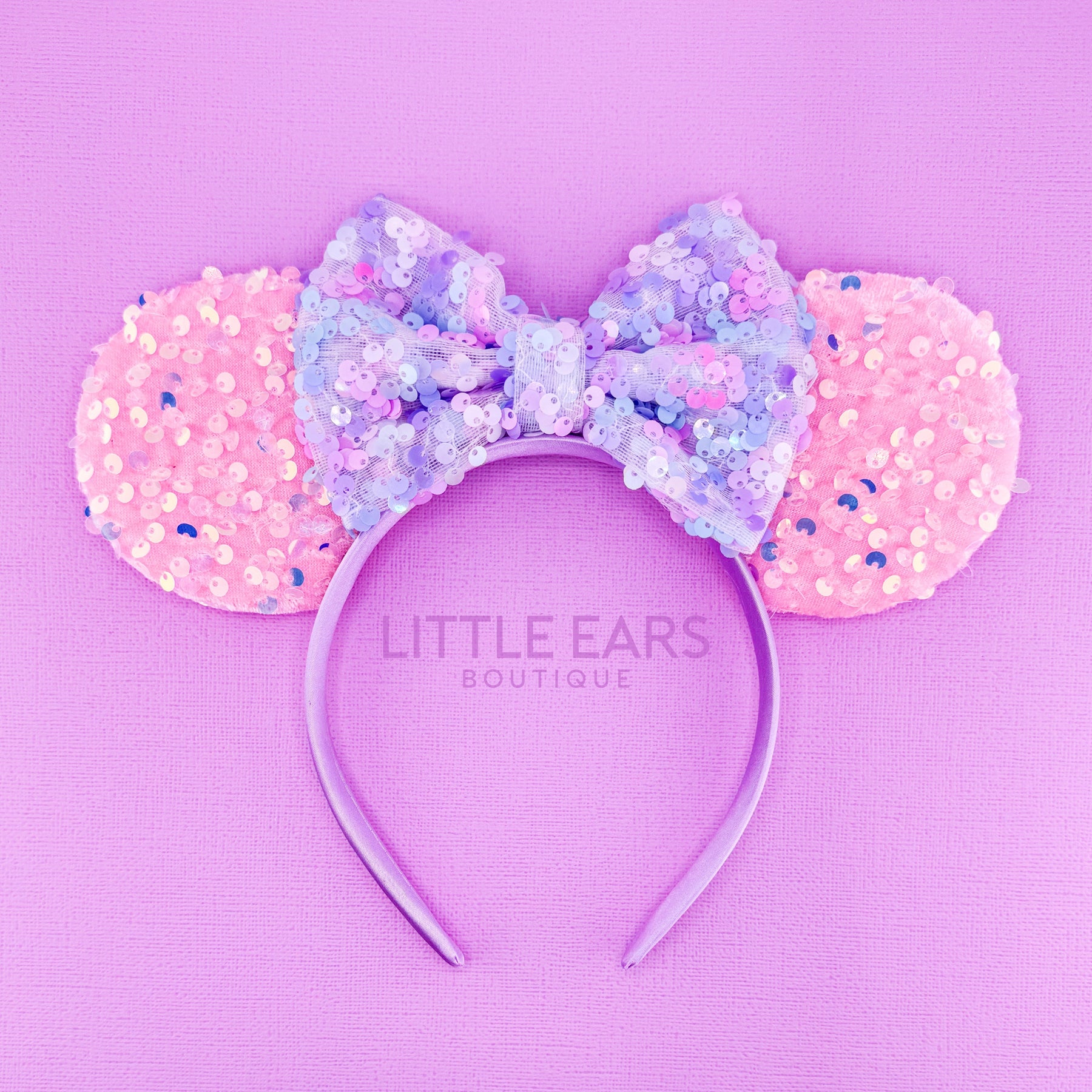 Pink & Purple Sequin Mickey Ears