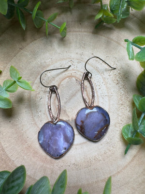 Ocean Jasper Heart Earrings