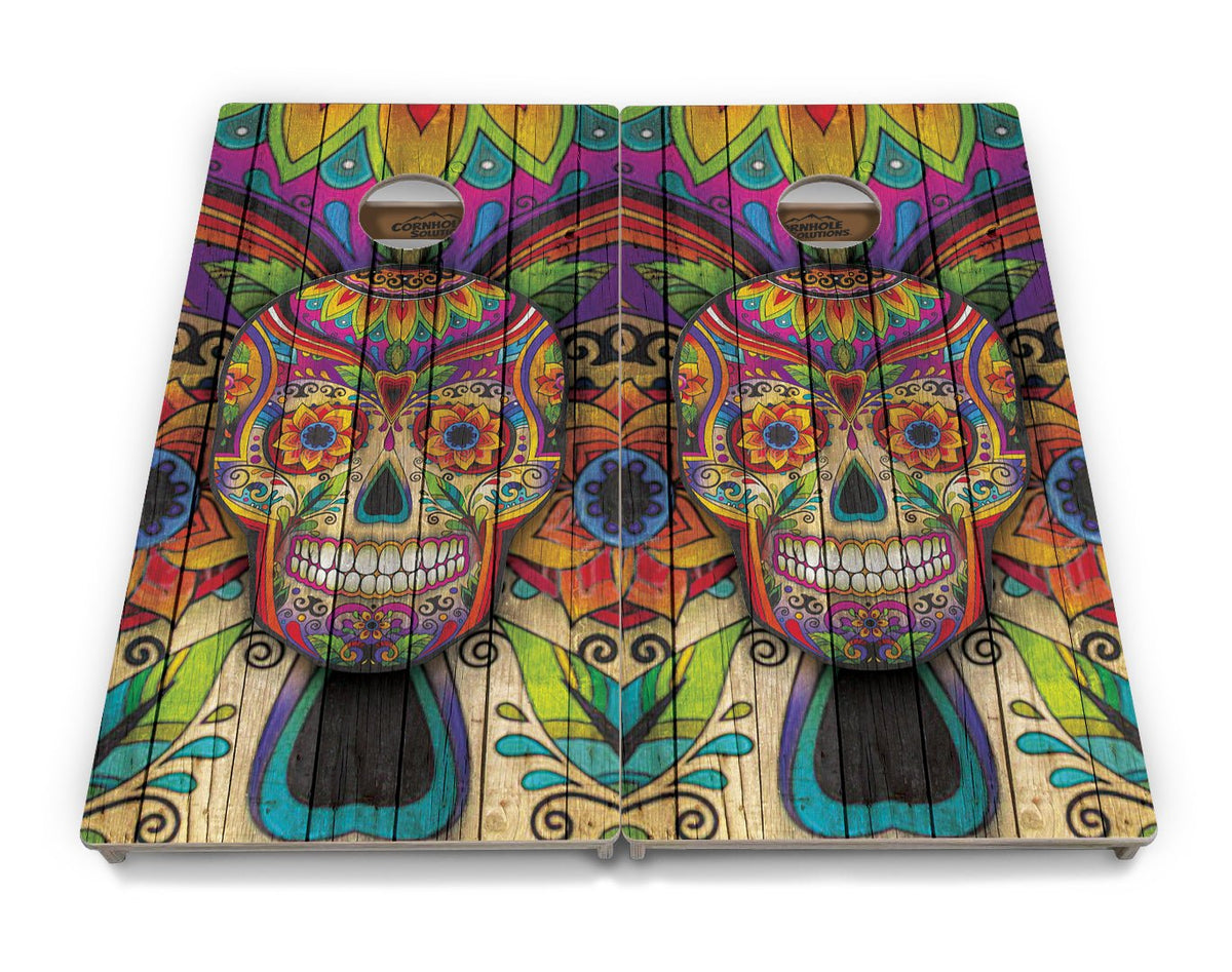 Sugar Skull Cornhole Boards – Tournament Series
