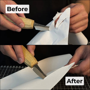 One-Sided Leather Strop For Knife Sharpening & Polishing Compound
