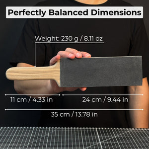 One-Sided Leather Strop For Knife Sharpening & Polishing Compound