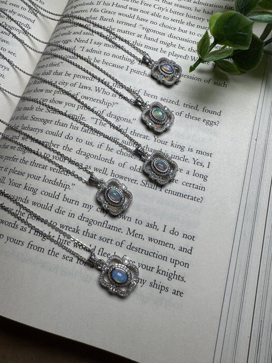 Opal Necklace Adjustable