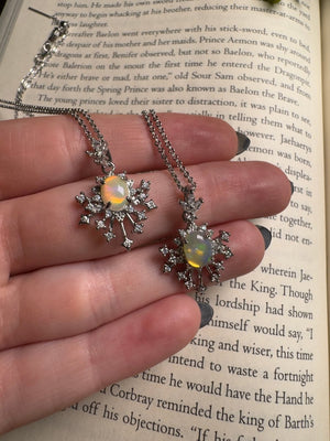 Opal Necklace Adjustable