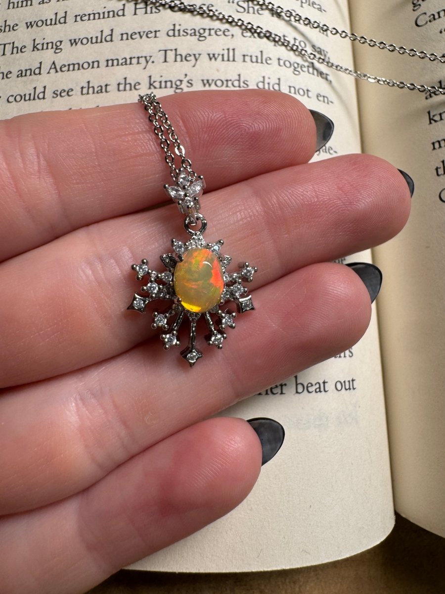 Opal Necklace Adjustable