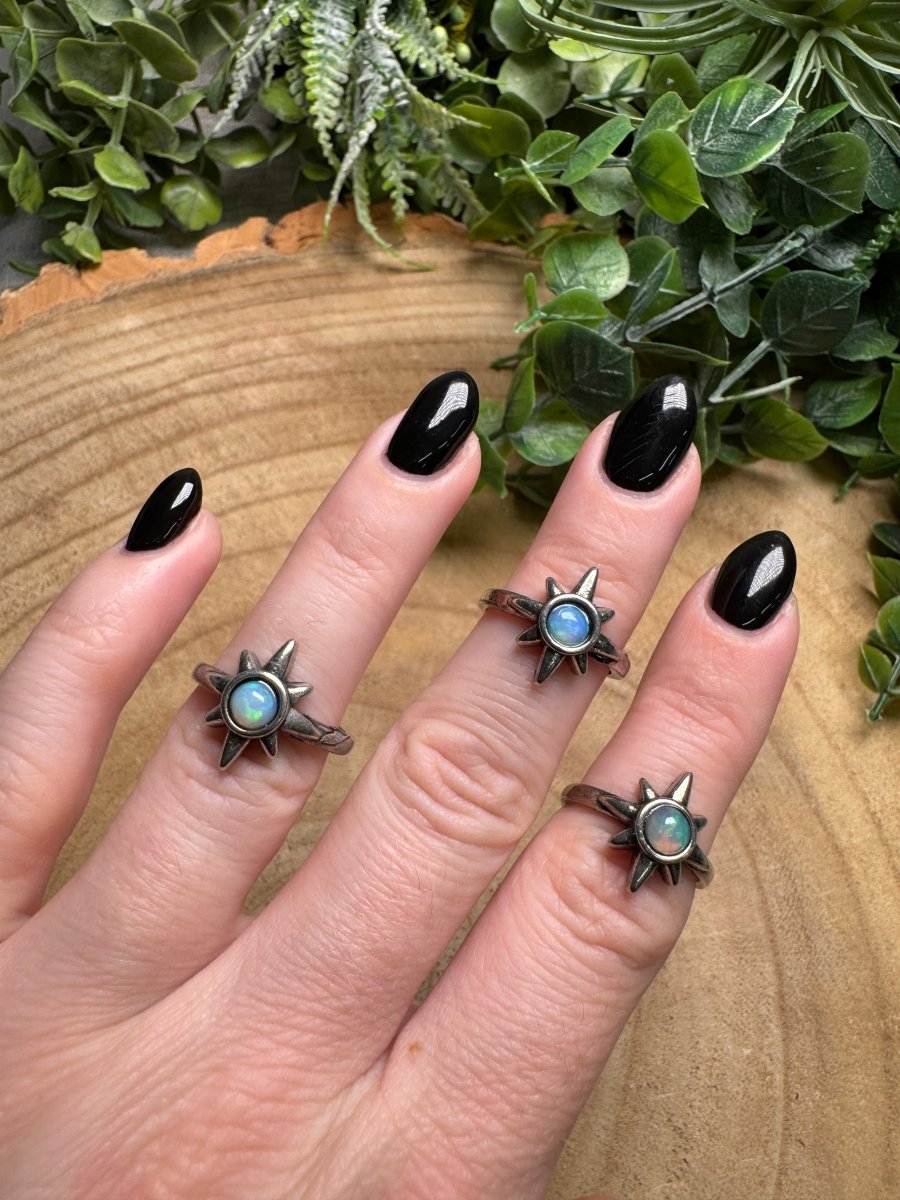 Opal Star Ring Adjustable