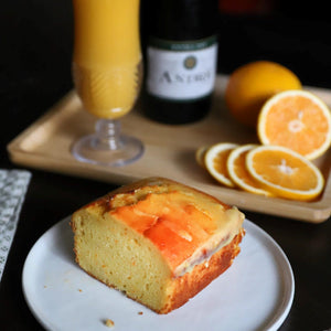 Orange Glazed Mimosa Cake