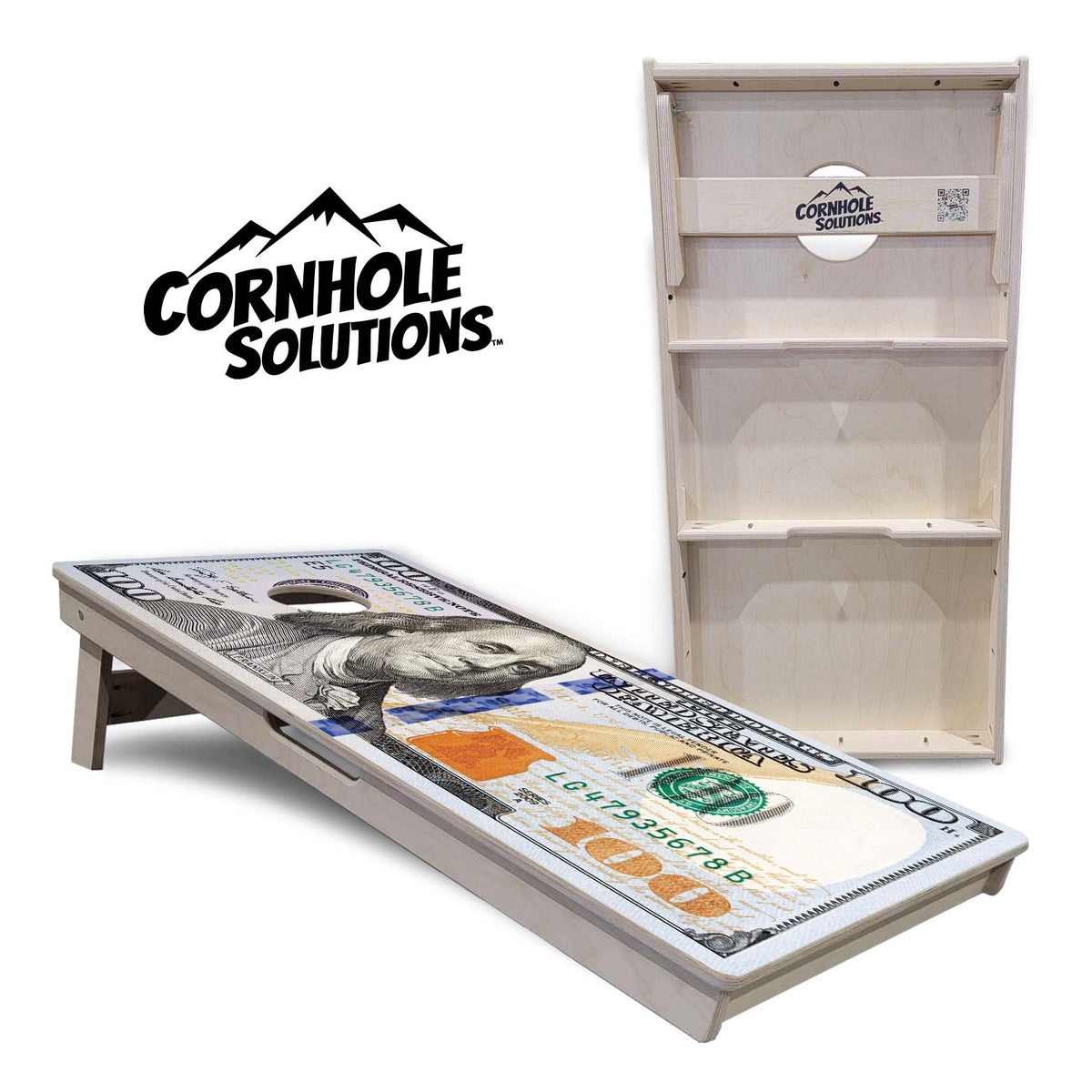 Hundred Dollar Bill Cornhole Boards – Tournament Series