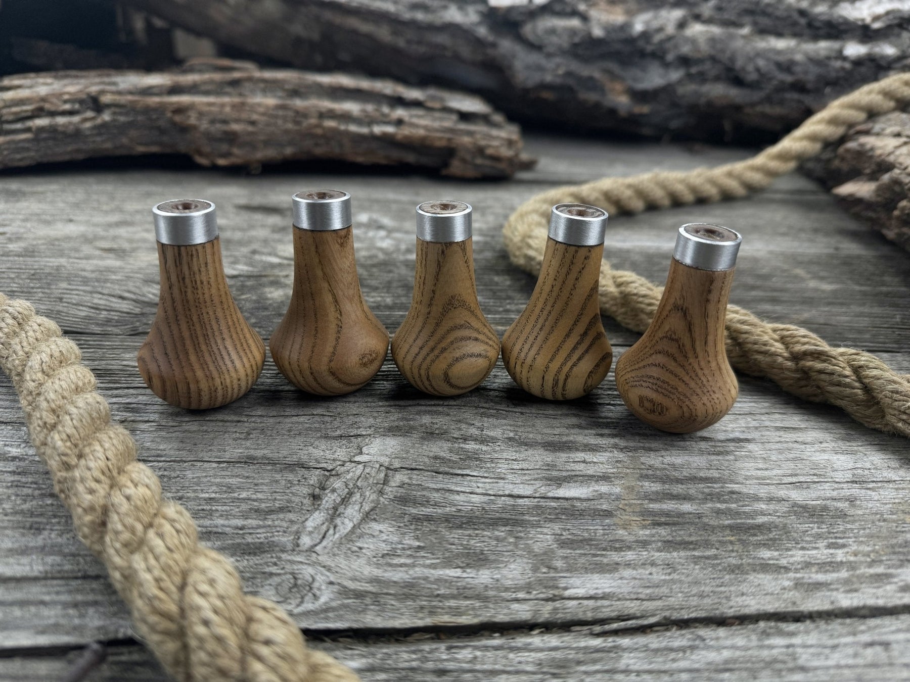 Palm Grip Handles for Wood Carving Tools (Set of 5), 6 cm (2.36 in)